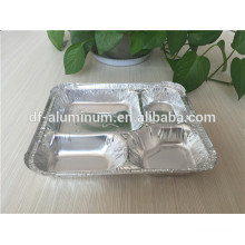 aluminum food pan 4-compartment Food Tray for meals